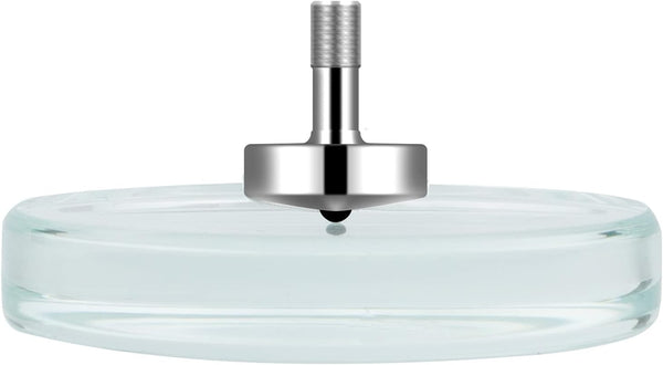 DjuiinoStar Spinning Top: Long Lasting (5-8 Minutes), with Glass Base (Diameter: 3.15";