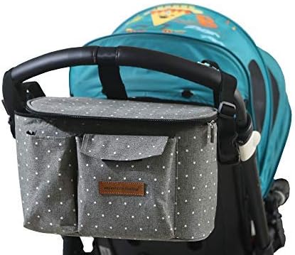Miracle Baby Stroller Organizer Bag for Mom,Universal Stroller Storage Caddy Diaper Bag-