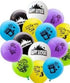 Birthday Party Supplies for Game Fans: Video Game Party Decoration with 24 Chug Jug Bottle Labels & 42 Stickers