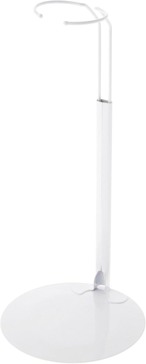 Plymor DSP-10W White Adjustable Doll Stand, fits 16, 17, 18, 19, 20,