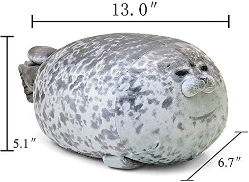 MerryXD Chubby Blob Seal Pillow, Cute Ocean Large Stuffed Cotton Plush Animal (23.6 in)