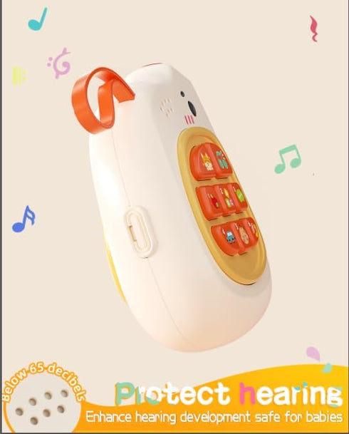 1-3, 0-6-12-18 Jovow Baby Phone with Music for Toddler, Kids Sensory Busy Board, Early Educational Toy for Toddlers
