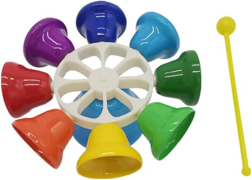 LANDTOM Orff Children's Percussion Instrument, Rainbow Diatonic Bells for Kids, Toddler Musical Learning Toys