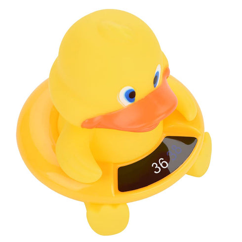 Dan&Dre 6 Styles Baby Bath Thermometer, LED Temperature Display, Floating Cute Animal Thermometer (Yellow)