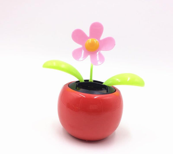 Pink Car Happy Dancing Solar Flower - Solar Power Kits for Car Decor