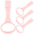 Baby Playpen Pull up Rings, 4pcs Baby Crib Pull up Rings for Walking Exercises, Pink Baby Bed Stand Up