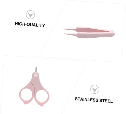 Set Kisangel Baby Nail Clipper Kit for Newborns Safe Infant Nail Clippers and Tweezers Ergonomic Design Comfortable