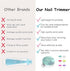 Trimmer Set, 6 2-Pack Quiet Baby Nail Painless Electric Nail File for Sleeping Baby with Ultra-Low Noise Motor