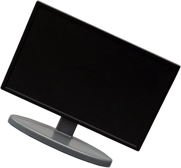 Toyvian Miniature Dollhouse TV, Black Simulation Plastic Television Furniture Model for Dollhouse Decoration