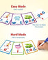 Coogam CVC Sight Words Flashcards, Short Vowel Spelling Game, Montessori Educational Writing Reading Toy Gift