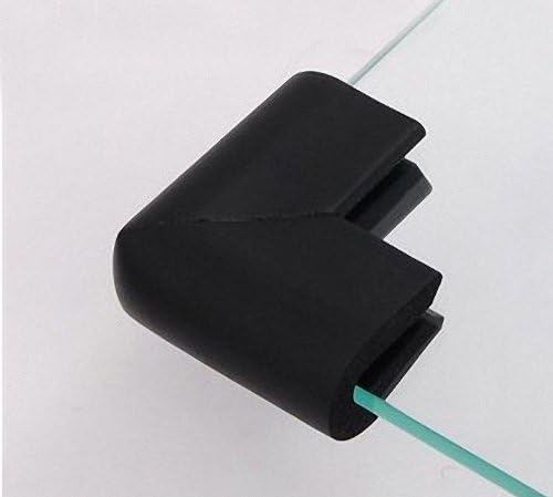4 pcs Baby Furniture Corner Safety Bumper, Security Table Desk Corner Edge U type Protector, Black