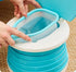Portable Toddler Travel Potty with Silicone Insert Foldable Potty Chair for Car & Road Trips, Spill-Resistant Training