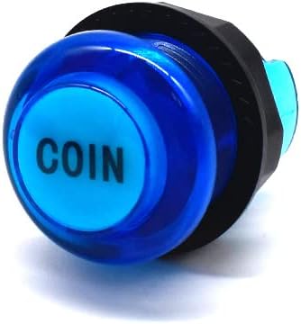 6 Pcs/Lot 28mm Arcade LED Push Buttons, Illuminated Player 1P 2P Coin Start Select for Arcade Machine