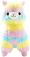 Cuddly Llama Rainbow Alpaca Doll - 7" Soft Baby Stuffed Animal Toy for Valentine's Day, Birthday, Xmas Gifts
