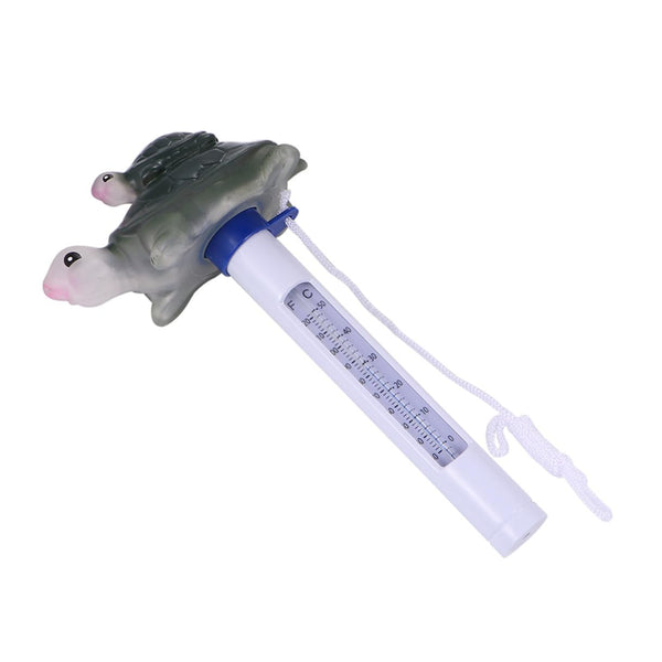 Beavorty Floating Turtle Pool Thermometer Waterproof Cartoon Animal Temperature Meter for Swimming