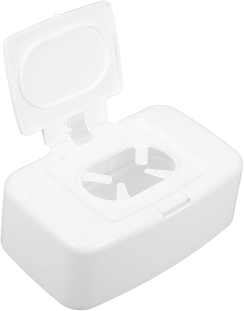 Wet Tissue Dispenser Baby Wipe Container Refillable Dispenser Plastic Container with Lid Minimalistic Decor Plastic