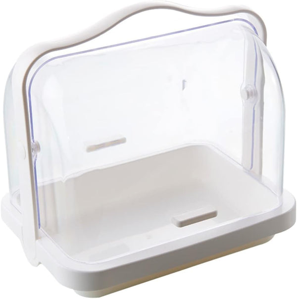 Luxshiny Handheld Bottle Organizer with Lid Large Transparent Storage Box for Milk