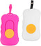 HAKIDZEL Portable Wipe Dispenser Silicone Button 2-Pack Travel Wipe Holder Refillable Outdoor Tissue