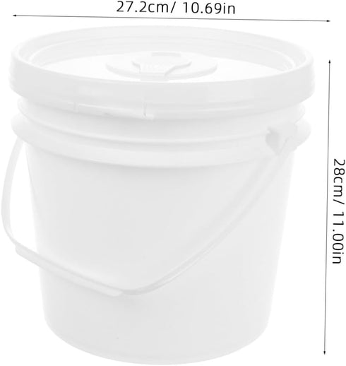 Refillable Wipes Dispenser Bucket with Lid Portable Plastic Wet Tissue Holder for Baby Car and Home Use Sturdy Handle