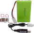 Blomiky 1 Pack 9.6V 2000mAH NiMH Rechargeable AA Battery Packs with Tamiya Connector for RC Car Truck Tank