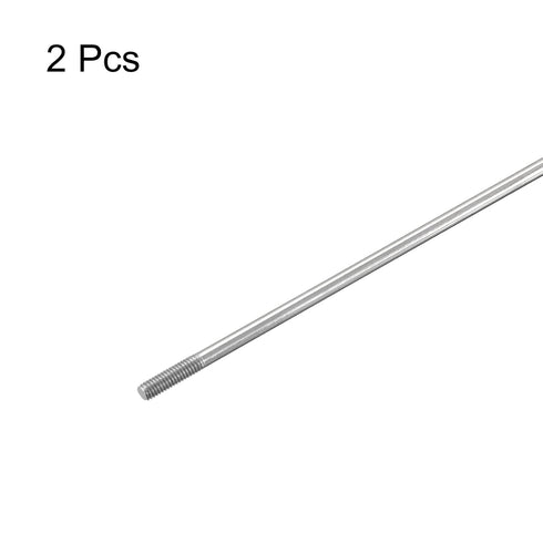 MECCANIXITY 304 Stainless Steel Push Rod Connector, Double End Threaded Rod for DIY Models, M3x250mm, 2 Pack