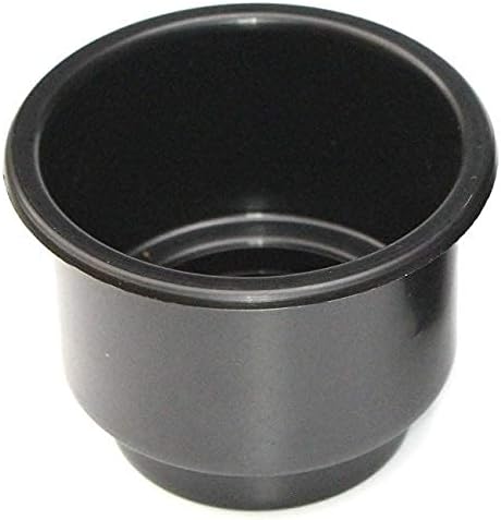 3 5/8 Black Jumbo Cup Boat RV Car Truck Poker Pool Table Inserts - Large Size, 2 Pack