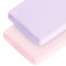 Baby Crib Sheets for Girls, 2 Pack Fitted Crib Sheet for Standard Crib Mattress & Toddler Bed Mattress, Snug Fit Soft