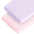 Baby Crib Sheets for Girls, 2 Pack Fitted Crib Sheet for Standard Crib Mattress & Toddler Bed Mattress, Snug Fit Soft