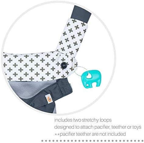 360 Mila Millie Premium Drool and Teething Reversible Cotton Pad - Fits Ergobaby Four Position and Most Baby Carrier