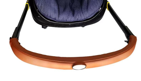 MINILUJIA Removable Zipper PU Leather Handlebar Cover Sleeve Protect Case Compatible with Doona Car Seat & Strollers