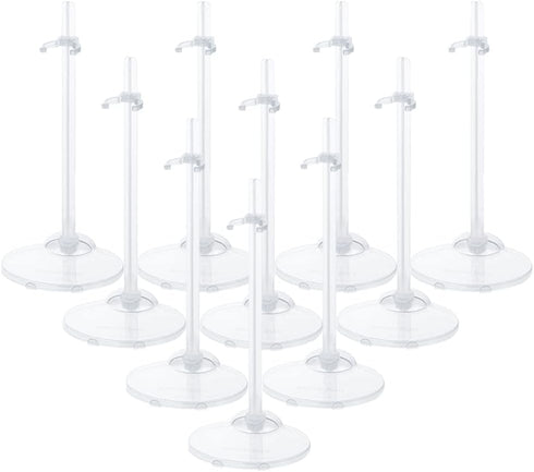 10PCS Doll Holder, Adjustable Waist Clip Display Stand for 11 to 13 Inch Tall Dolls