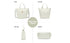 Fwkekye 2 Small Diaper Bag Tote, Crossbody Diaper Bag Mini Purse with Pockets, Travel Baby Bag for boys & Girls