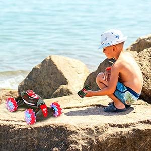 Contixo SC1 All Terrain Speed Crawler RC Stunt Car, 4WD 2.4GHz Remote Control Car, Gesture Sensor Toy Cars with Lights