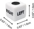 Ahoper 12 16mm Right Left Center Dice Only Dices Prime Dice Game six sided Standard Size, Easy to Grip