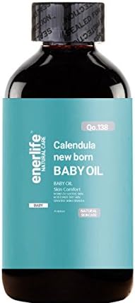 Enerlife Calendula Essential Newborn Baby Oil (Sensitive Skin Formula, No Alcohols, Soothe Skin)