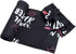Galabloomer Newborn Receiving Blanket Headband Set, Flower Print Baby Swaddle Blankets (Black Sister)