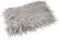 Newborn White Furry Throw Blanket, Faux Fur Infant Photography Mat for Winter, Baby Boy