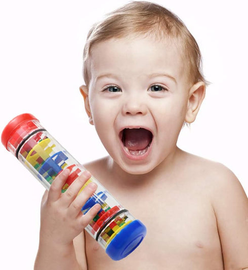 Rainmaker Mini Rainstick 8 inch | Babies Rattle Tube Rain Stick Shaker Music Sensory Auditory Instrument Toy for Baby