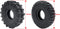 RCLIONS 4PCS Rubber Micro 1" RC Wheel Tires 62mm for 1/24th Axial SCX24 Deadbolt, C10, JLU CRC, Bronco RC Crawler