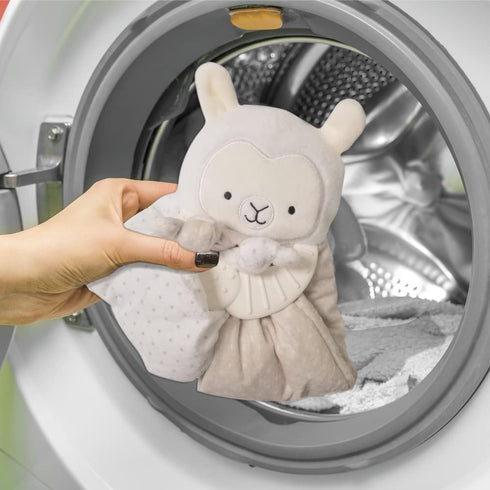 Lulyboo Lovey Baby Sleep Soother & Teether - Plush Security Blanket with Music, White Noise, Vibration, Detachable