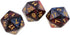 Yiotfandoll 10PCS D20 20mm 20 Polyhedral Dice Acrylic Sided Dice for RPG MTG DND Table Games (Red Blue)
