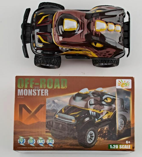 2.4GHz 1:20Scale, Dinosaur-Shaped Off-Road Vehicle Remote Control Cool Off-Road Vehicle Truck, RC Car with LED Lights