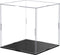Clear Self-Assembly Acrylic Display Case Transparent Dust Proof Protection Showcase for Figurine Toys (8 x 8 x 8 Inch)