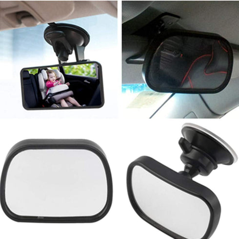 AISIBO 360 Baby Car Mirror, Monitor Infant Child Mirrors for Rear Facing Car Seat with Wide Clear View - Safety