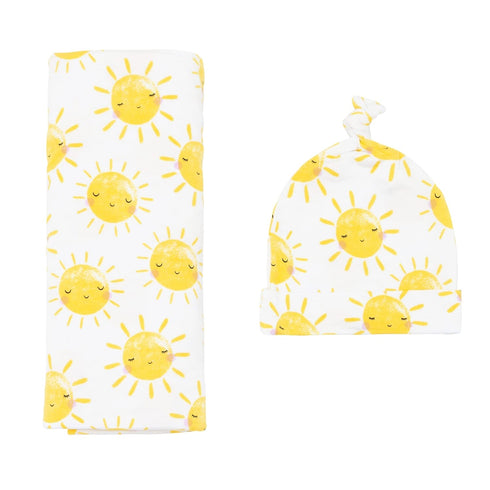 Little Sleepies Swaddle & Hat Set, Baby Swaddles Newborns, Soft Viscose from