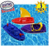 Set Sailboat Set 3 Pack Matty's Toy Stop Plastic Boats (Red), Speedboat (Purple) & Fireboat (Blue) Gift Bundle, Perfect