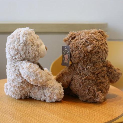 Gjlzfwbx 12inches Teddy Bear Plush Toy, Teddy Bear Stuffed Animal Birthday for Kids Girl Friends(Dark Brown)