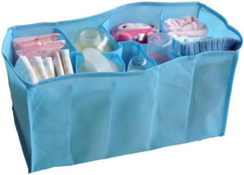 ibasenice Multi-compartment Pouch for Tote Bag Diaper Bag Organizer Insert Tote Nursery