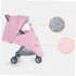 Spittle-proof Pink Baby Stroller Rain Cover, Windproof Umbrella Car Cover