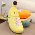REFAHB Cute Throw Pillow Stuffed Banana Toys, Removable Fluffy Creative Gifts for Teens, Girls, Kids